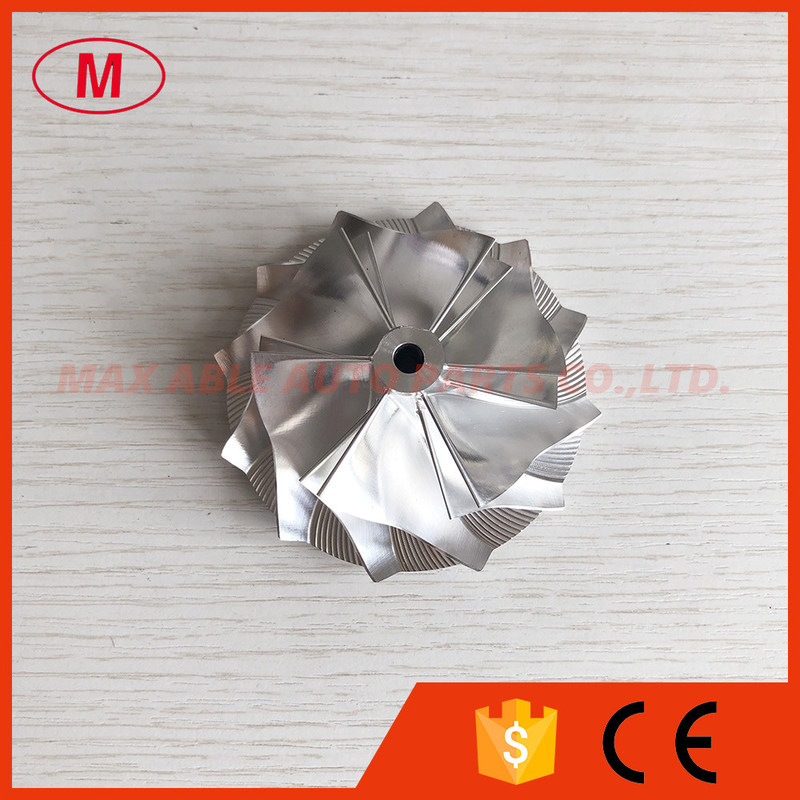 GT15-25 54.87/70.98mm 6+6 blades High Performance Turbocharger milling/aluminum 2618/ Billet Compressor wheel