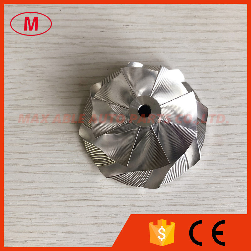 GTX3071 GEN ll reverse 8+0 blades 54.06/71.40mm point milling turbo billet/milling/aluminum 2618 compressor wheel