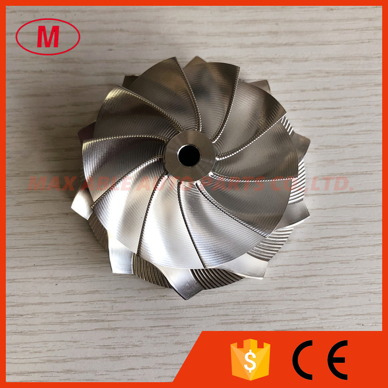 GT3582R GEN ll 65.70/82.46mm 10+0 blades point milling air curve performance turbo aluminum2618/billet compressor wheel
