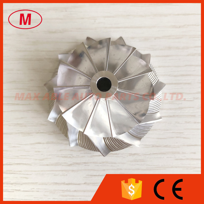 GT15-25 36.30/49.00mm 11+0 blades high performance turbo billet/milling/aluminum 2618 compressor wheel