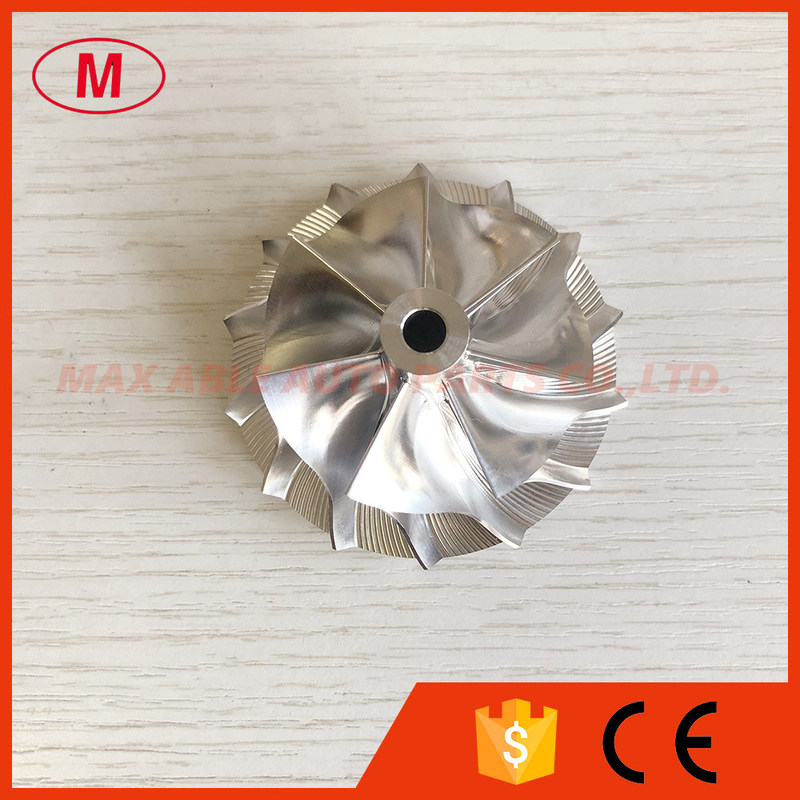 B03G 46.40/60.00mm 7+7 blades high performance turbocharger billet/milling/aluminum 2618 compressor wheel