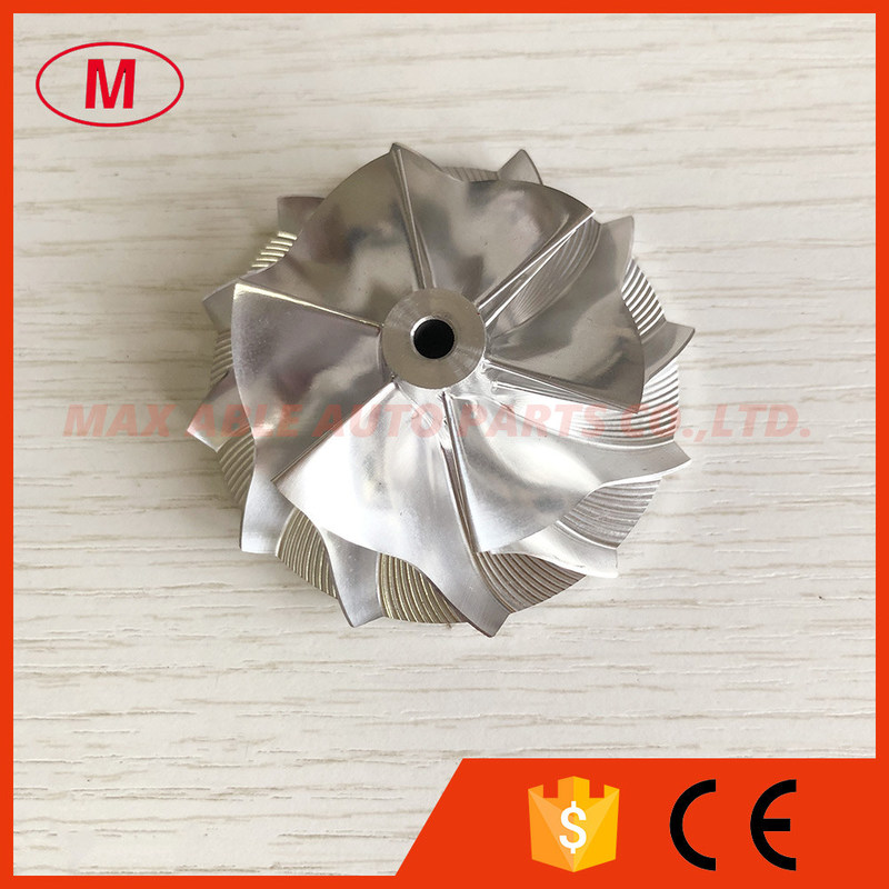 TD03 42.20/55.00mm 6+6 blades high performance Turbo milling/aluminum 2618/billet compressor wheel