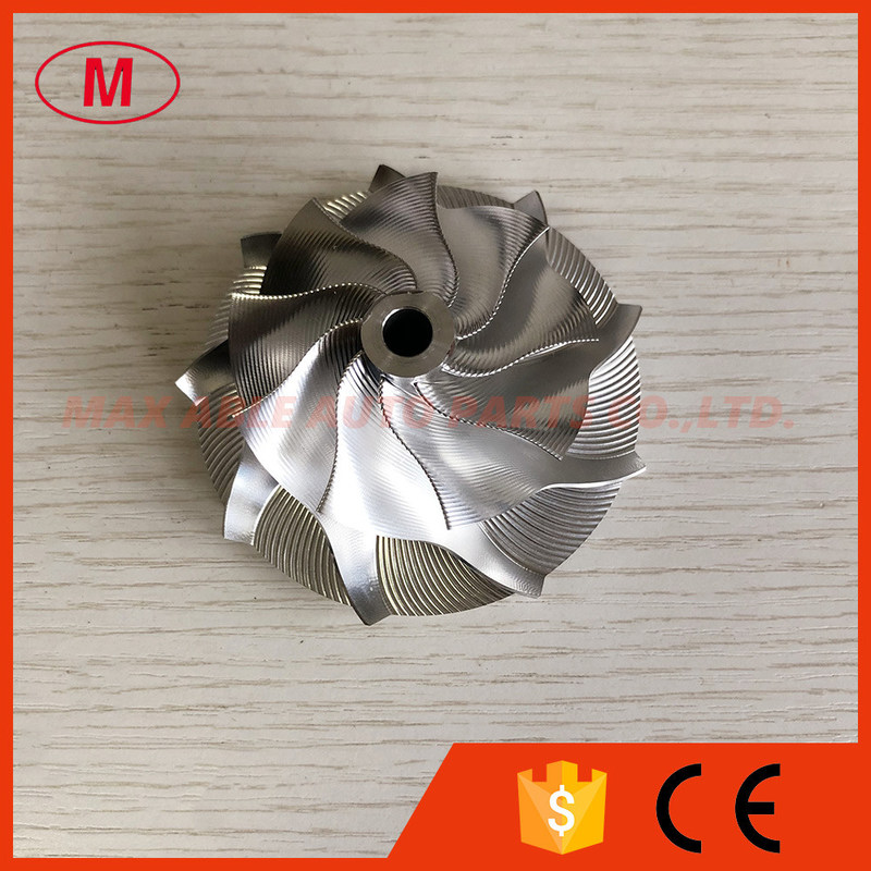 K26 55.40/77.00mm 9+0 blades Point milling snake curve performance turbo milling/aluminum 2618/billet compressor wheel