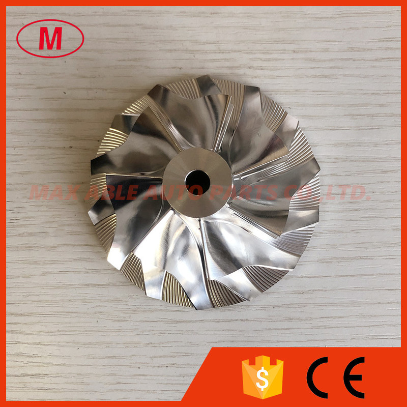 TD08H forward 49188-45120 63.30/92.00mm 7+7blades turbo milling/aluminum 2618/billet compressor wheel
