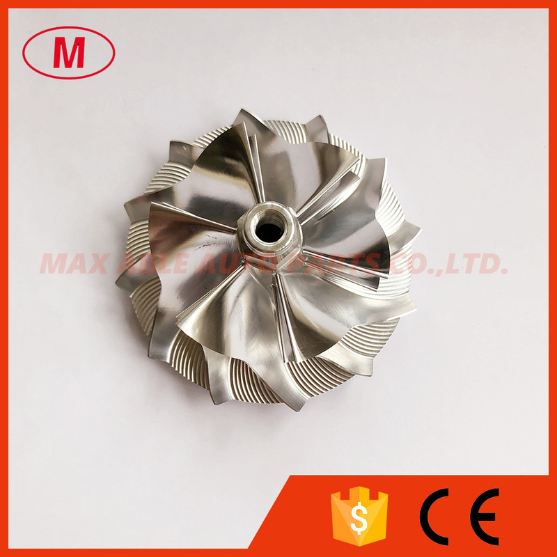 S300 173296 63.00/88.48 mm 6+6blades turbo milling/aluminum 2618/billet compressor wheel for 177283(S300SX3-63) racing