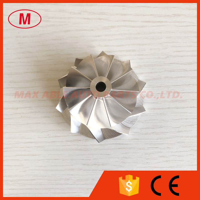 TB25 46.50/60.13mm 10+0 blades turbo milling/aluminum 2618/billet compressor wheel