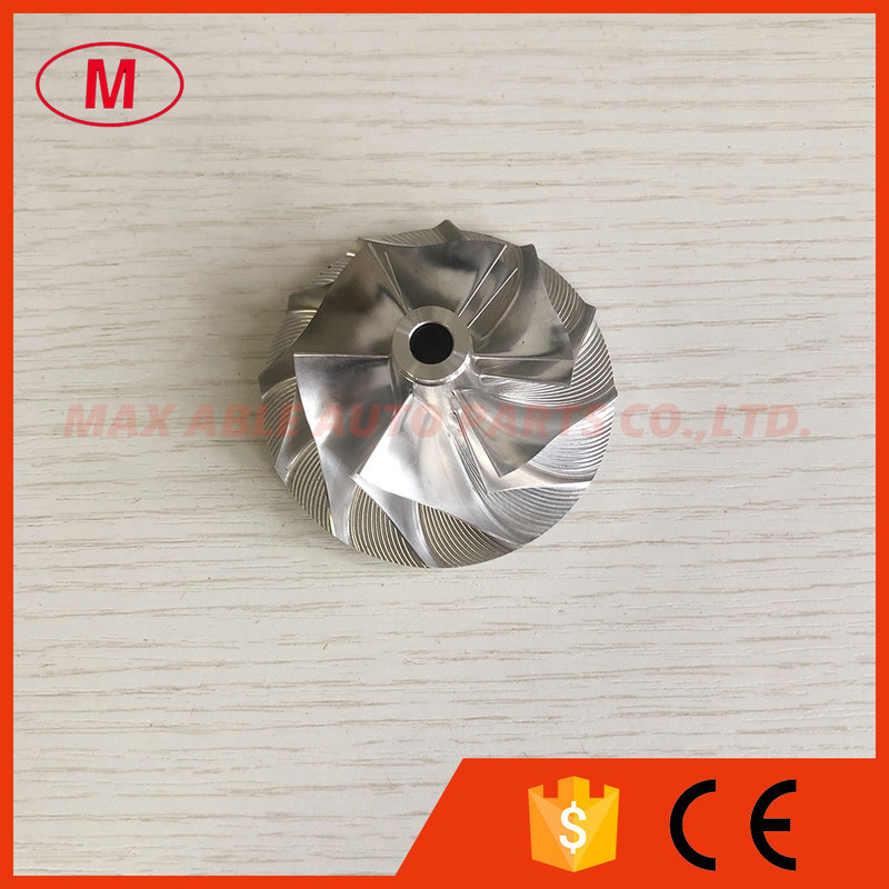 TA31 409096-0014 6207-81-8130 42.55/60.25mm 6+6 blades turbo milling/aluminum 2618/billet compressor wheel for  KOMATSU