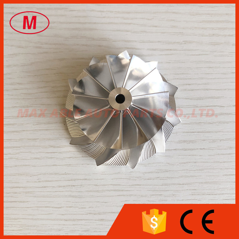 GT15-25 reverse 53.00/70.00mm 11+0 blades high performance turbo milling/aluminum 2618/billet compressor wheel